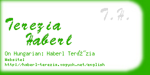 terezia haberl business card